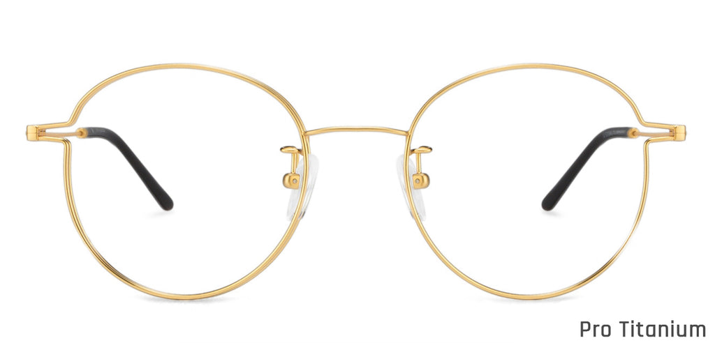Half Rim Eyeglasses-Frame Round--EG