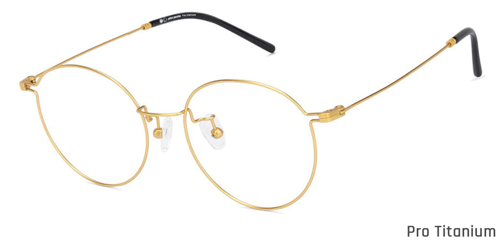 Half Rim Eyeglasses-Frame Round--EG