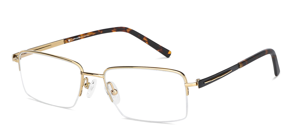 Half Rim Eyeglasses-Frame Rectangle--EG