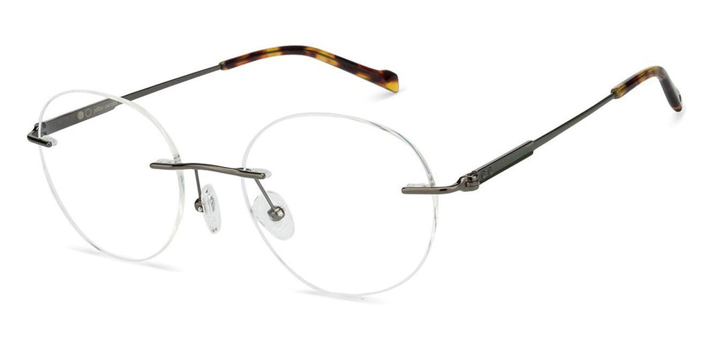Rimless Eyeglasses-Frame Round--EG