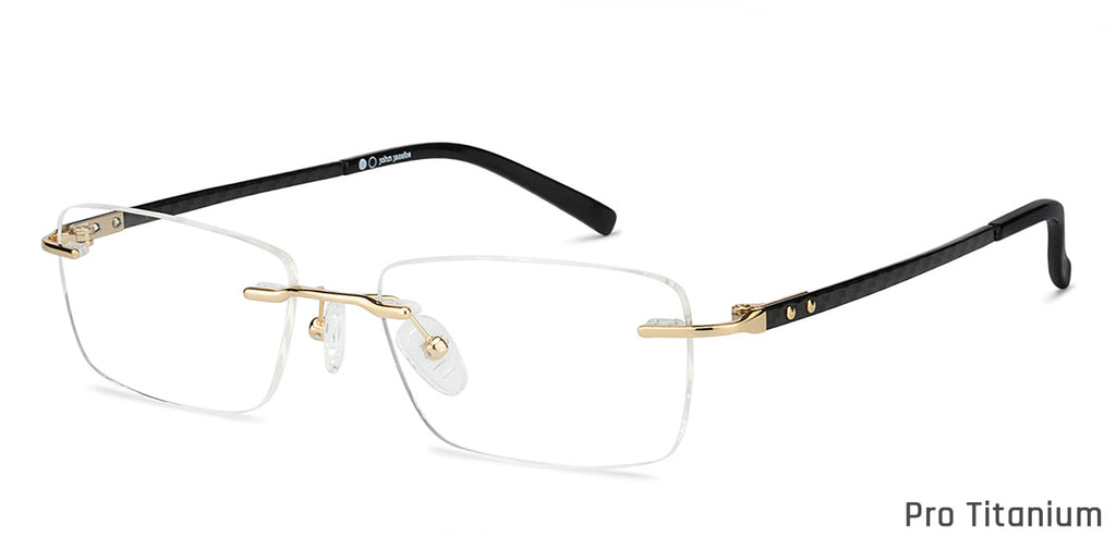 Rimless Eyeglasses-Frame Rectangle--EG