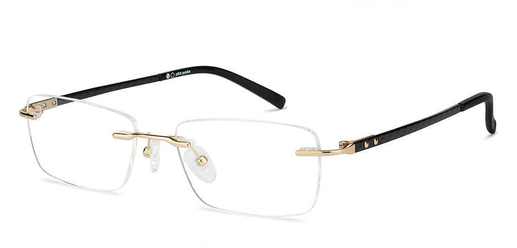 Rimless Eyeglasses-Frame Rectangle--EG