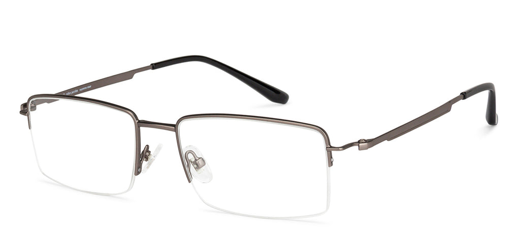 Half Rim Eyeglasses-Frame Rectangle--EG