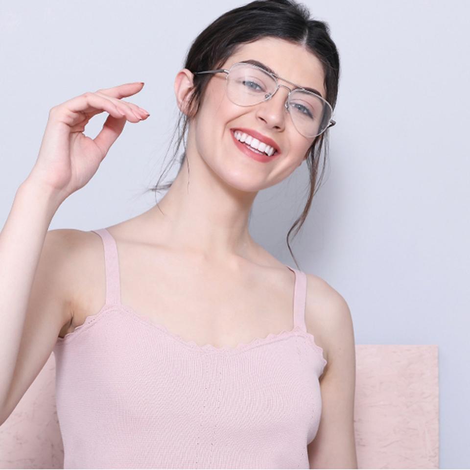 Half Rim Eyeglasses-Frame Aviator--EG