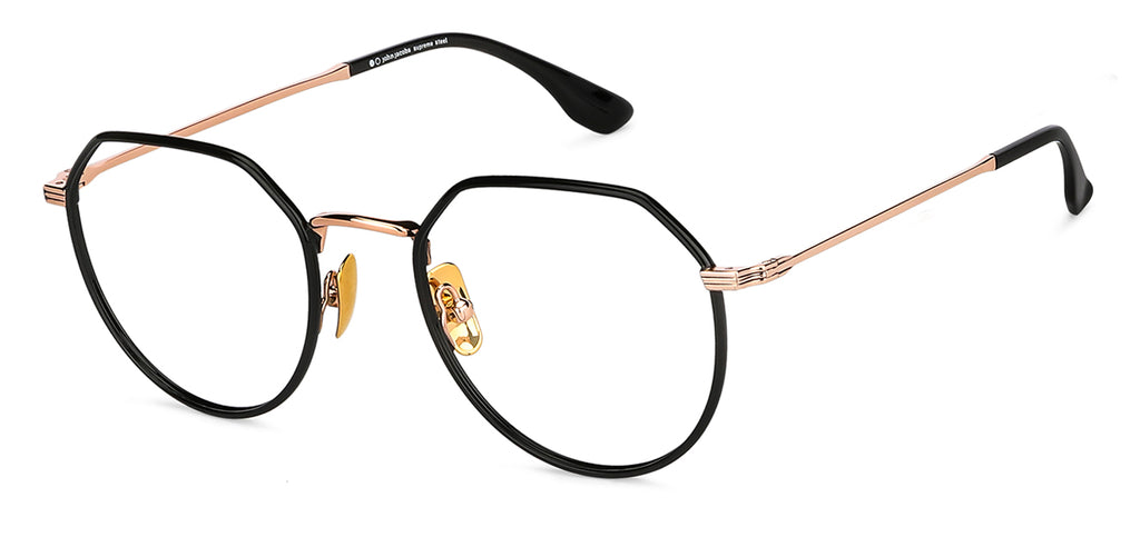 Full Rim Eyeglasses-Frame Hexagonal--EG