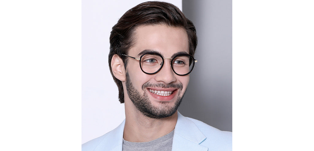 Full Rim Eyeglasses-Frame Hexagonal--EG
