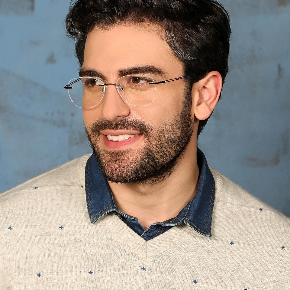 Rimless Eyeglasses-Frame Aviator--EG
