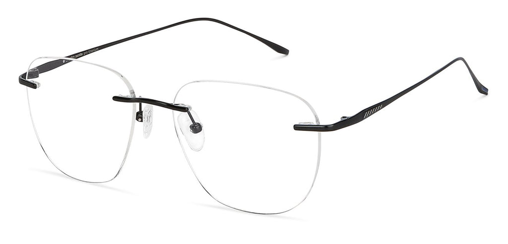 Rimless Eyeglasses-Frame Square--EG