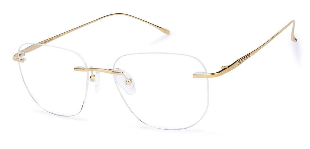 Rimless Eyeglasses-Frame Square--EG