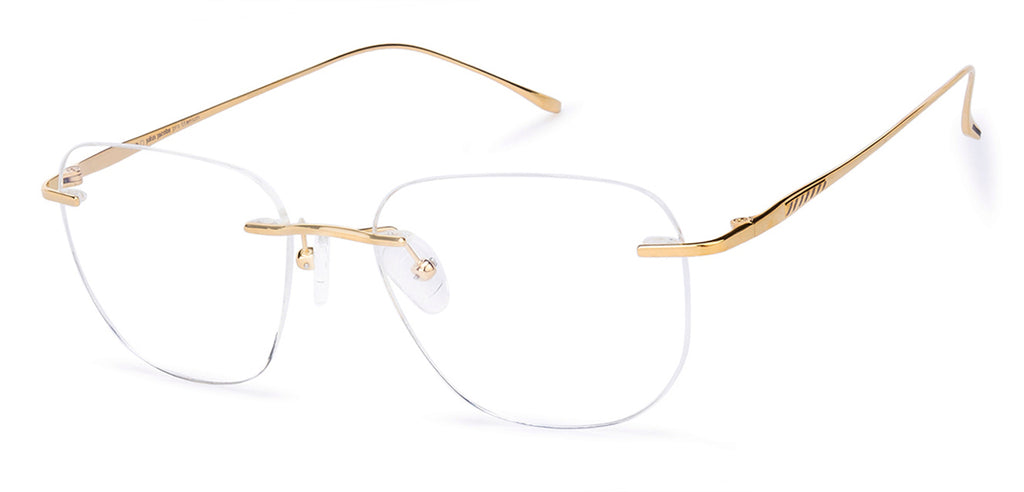 Rimless Eyeglasses-Frame Square--EG