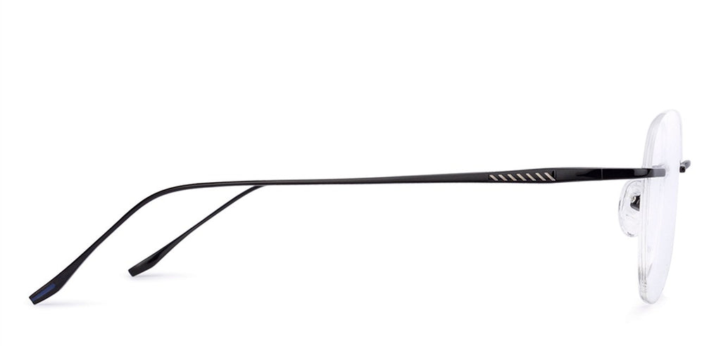 Rimless Eyeglasses-Frame Round--EG