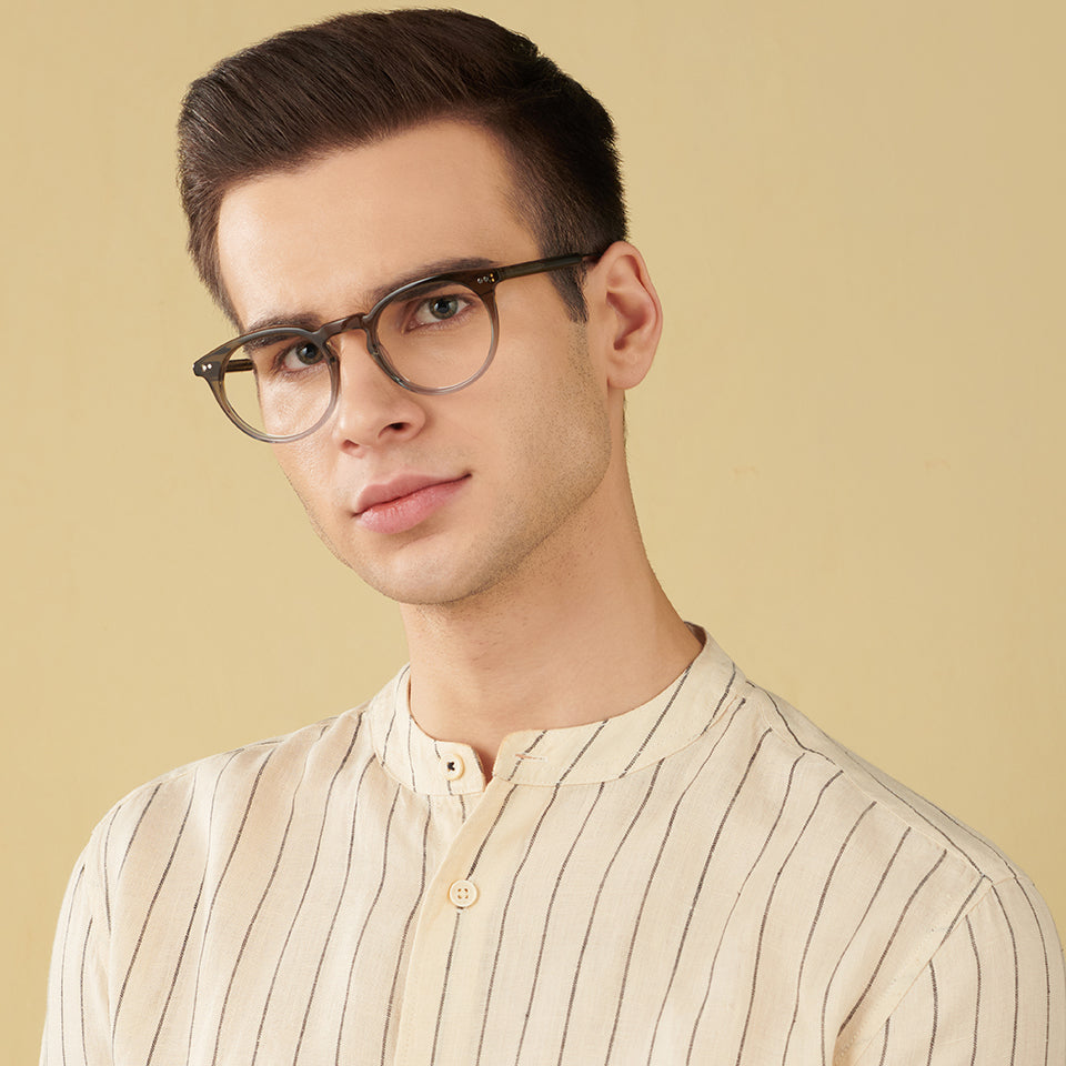 Square Eyeglasses-Frame Round--EG