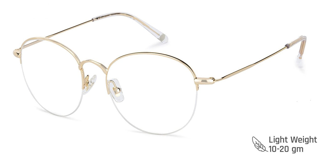 Half Rim Eyeglasses-Frame Round--EG