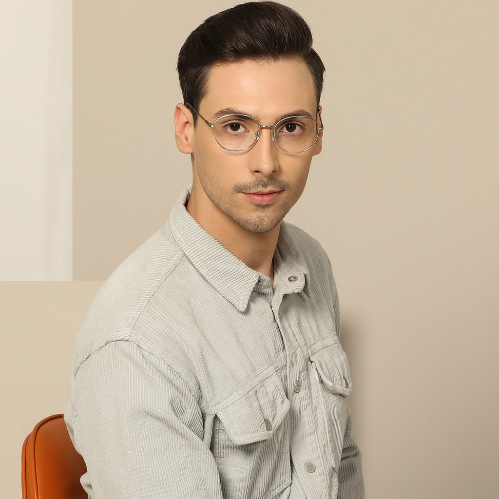Square Eyeglasses-Frame Round--EG