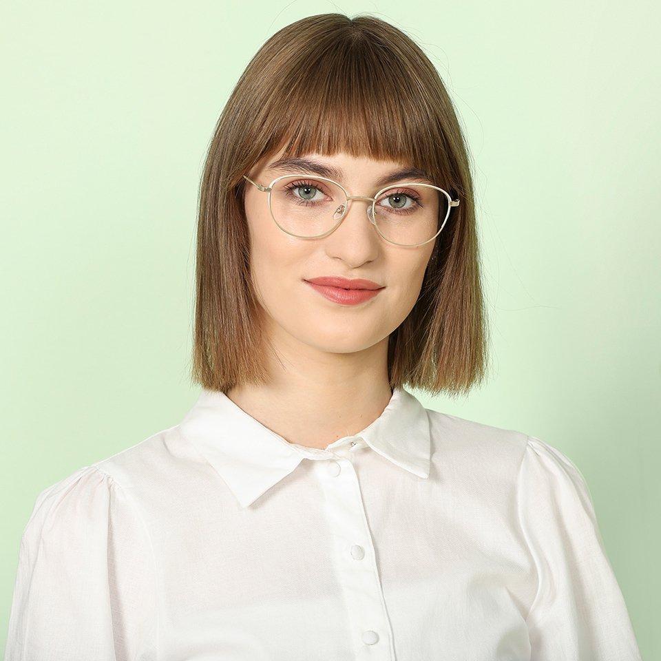 Square Eyeglasses-Frame Round--EG