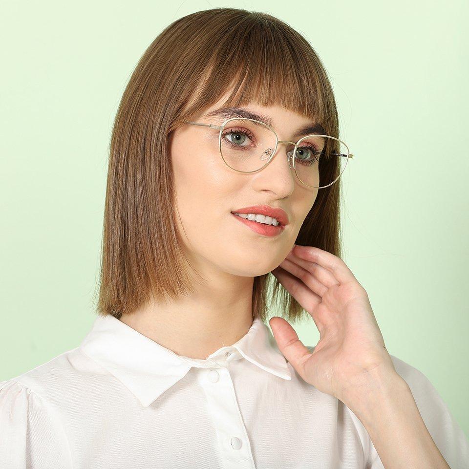 Square Eyeglasses-Frame Round--EG