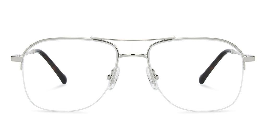 Half Rim Eyeglasses-Frame Rectangle--EG