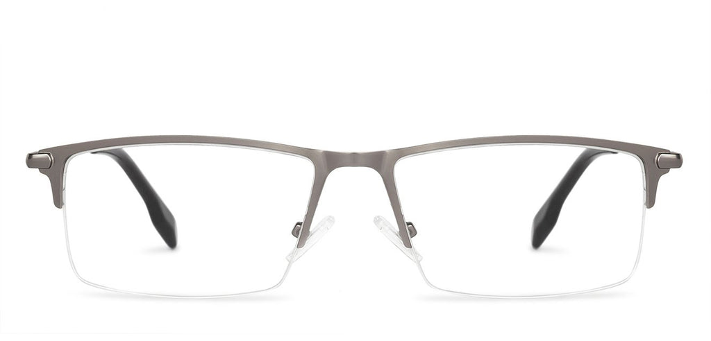 Half Rim Eyeglasses-Frame Rectangle--EG