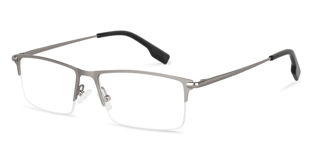 Half Rim Eyeglasses-Frame Rectangle--EG
