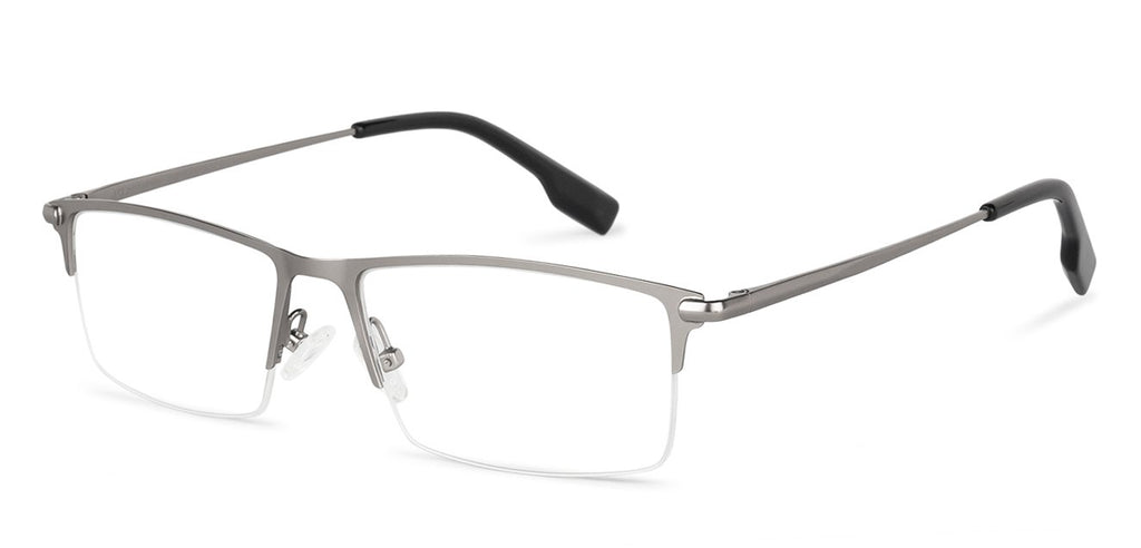 Half Rim Eyeglasses-Frame Rectangle--EG