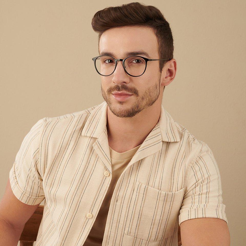 Round Eyeglasses-Frame Round--EG