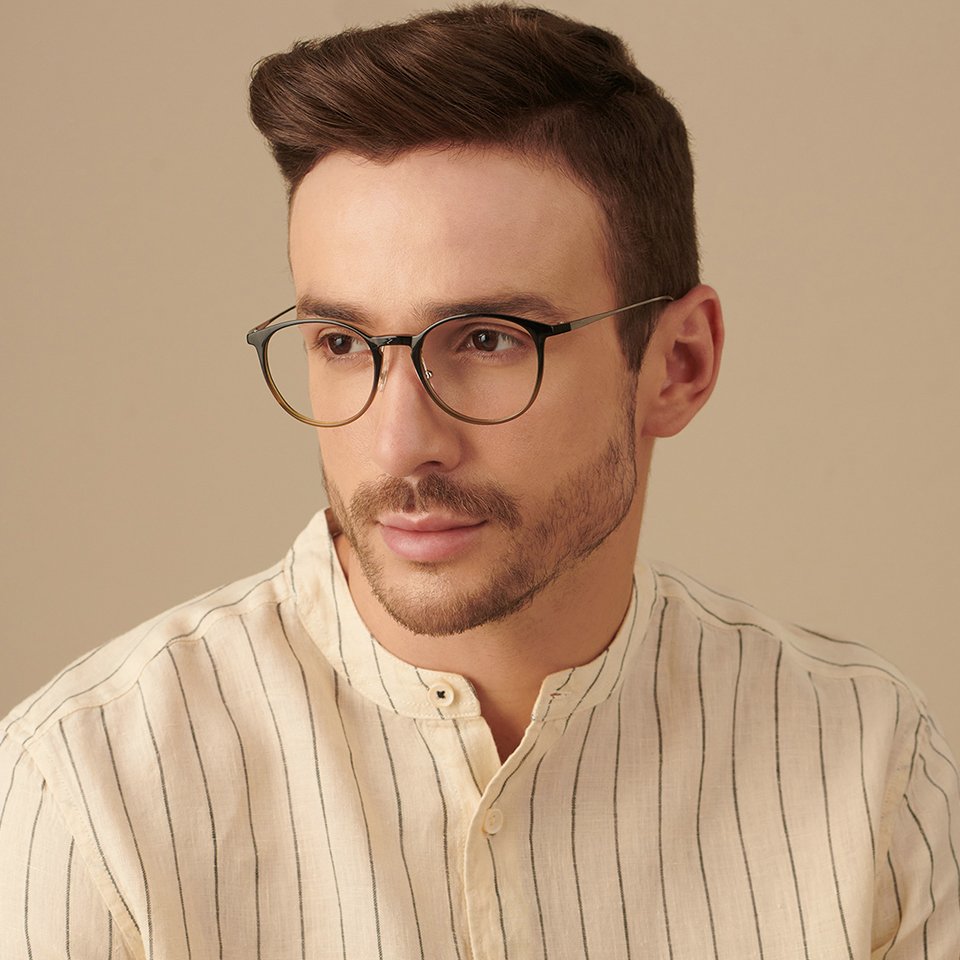 Square Eyeglasses-Frame Round--EG