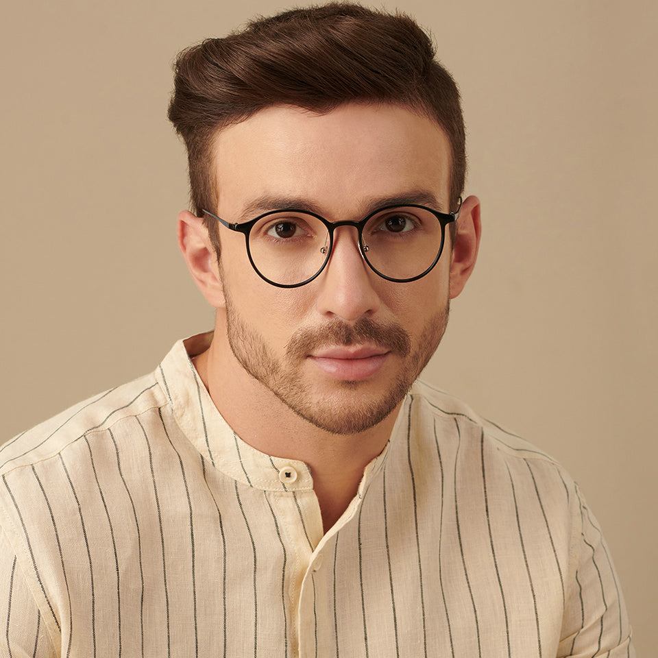 Square Eyeglasses-Frame Round--EG