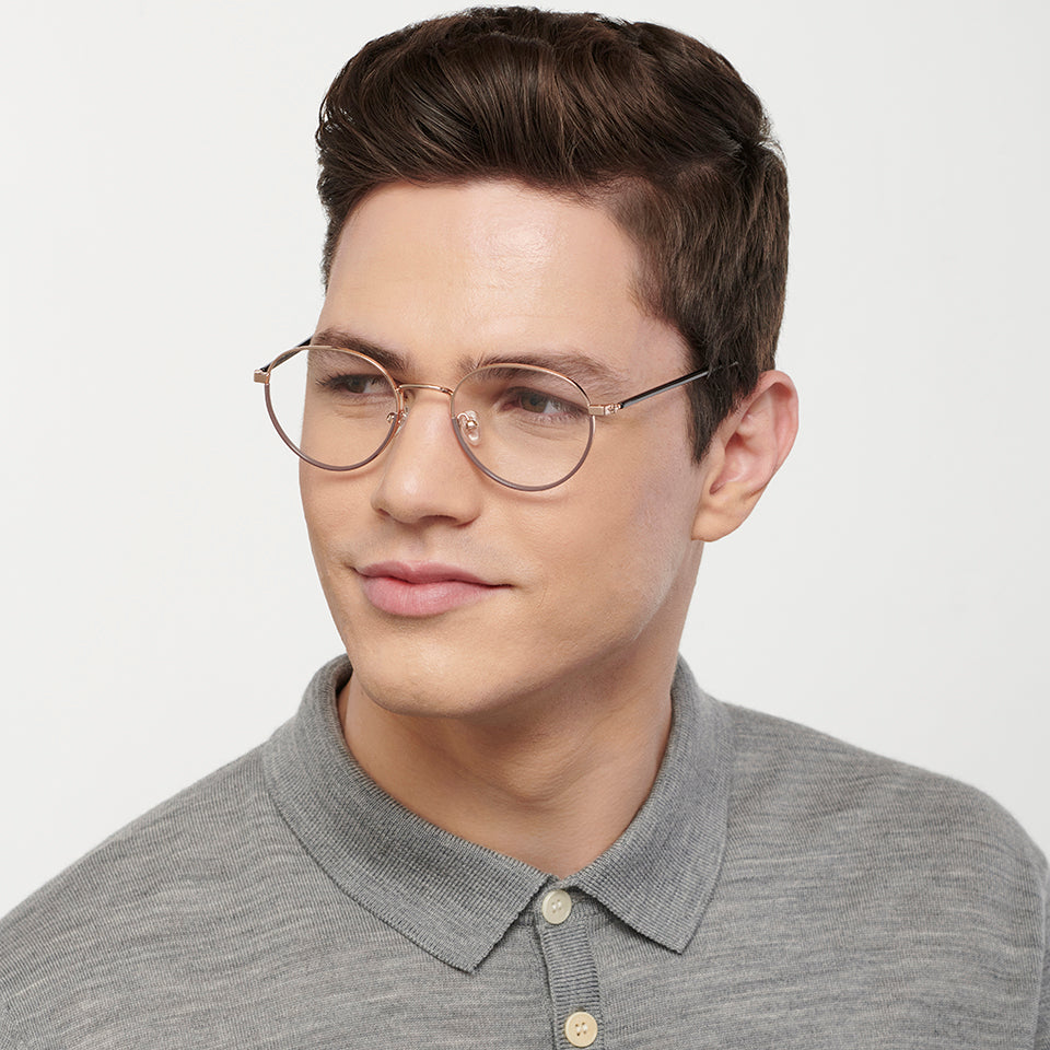 Square Eyeglasses-Frame Round--EG