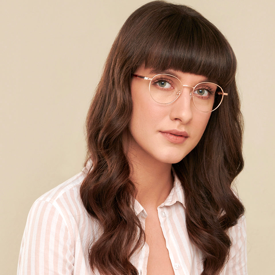 Square Eyeglasses-Frame Round--EG