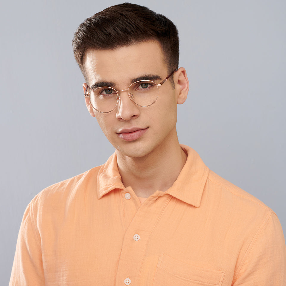 Square Eyeglasses-Frame Round--EG