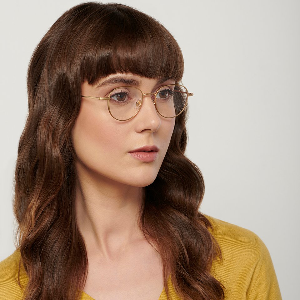 Square Eyeglasses-Frame Round--EG