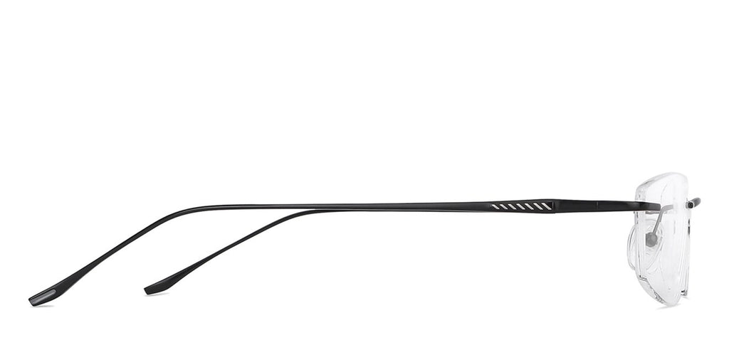 Rimless Eyeglasses-Frame Rectangle--EG