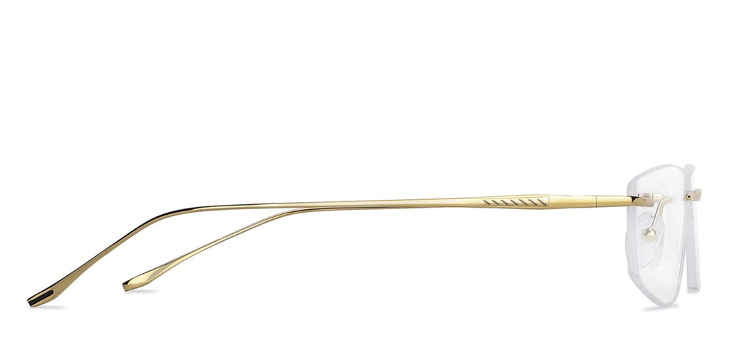 Rimless Eyeglasses-Frame Rectangle--EG