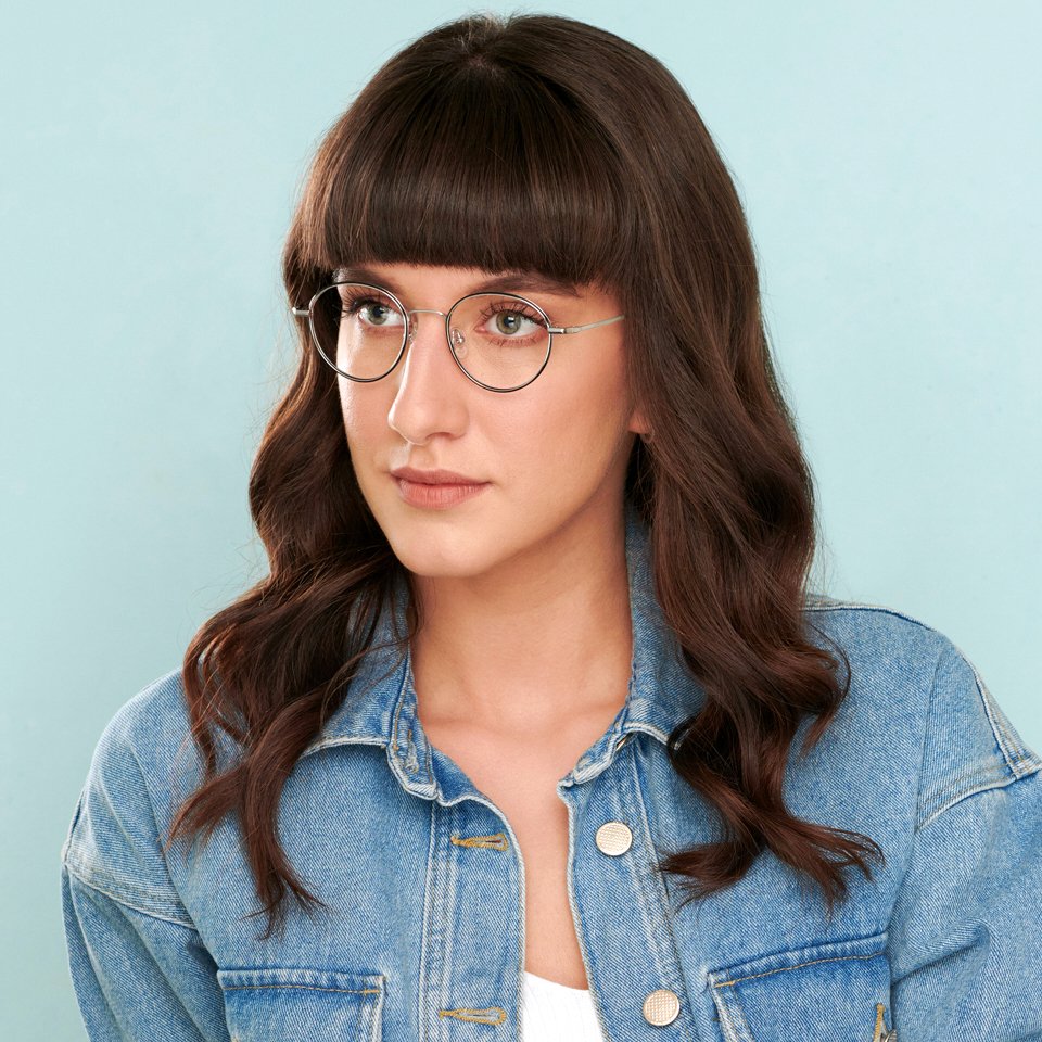 Square Eyeglasses-Frame Round--EG