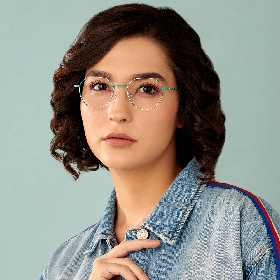 Square Eyeglasses-Frame Round--EG
