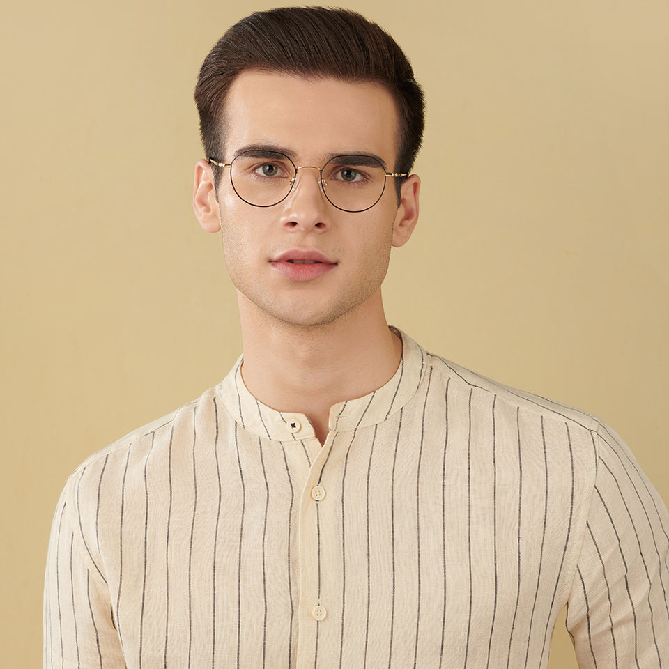 Square Eyeglasses-Frame Round--EG