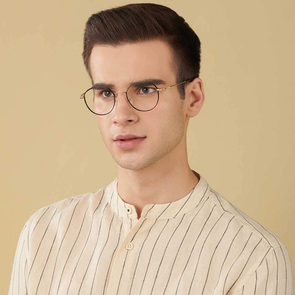 Square Eyeglasses-Frame Round--EG