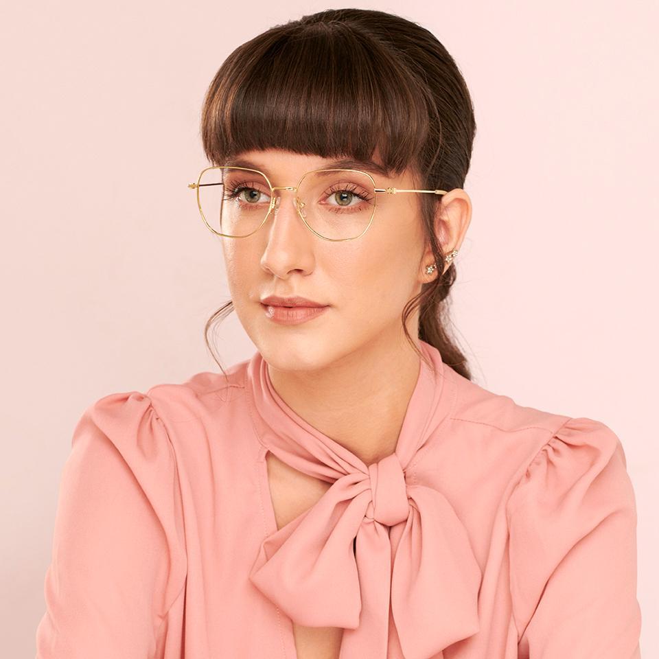 Square Eyeglasses-Frame Round--EG
