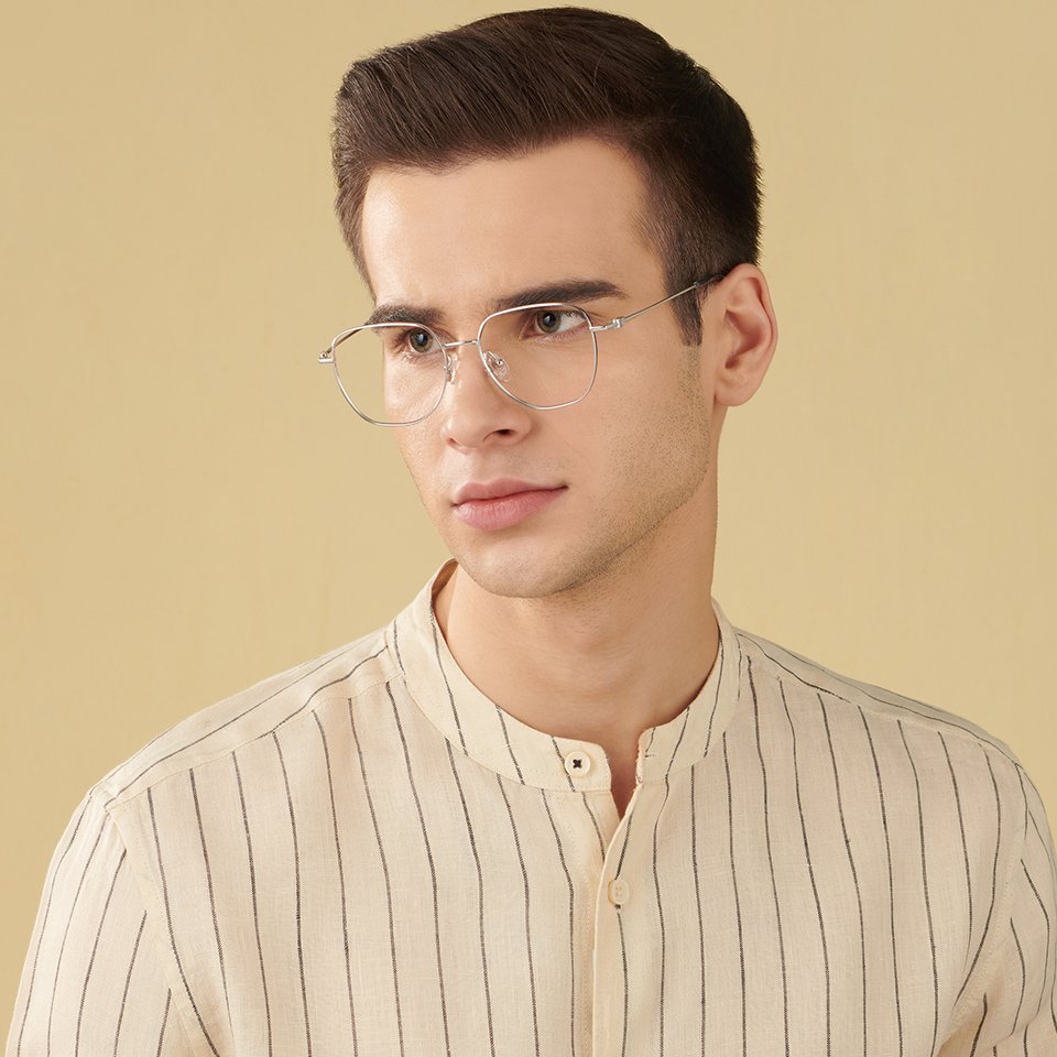 Square Eyeglasses-Frame Round--EG