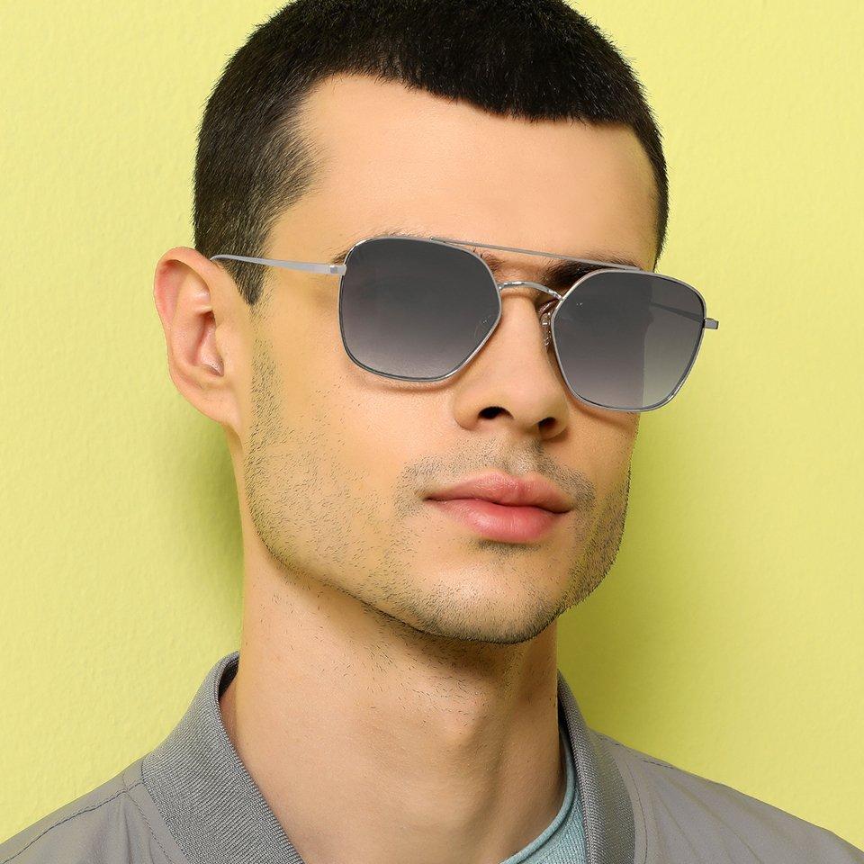 Sunglasses For Men-Frame Hexagonal--SG