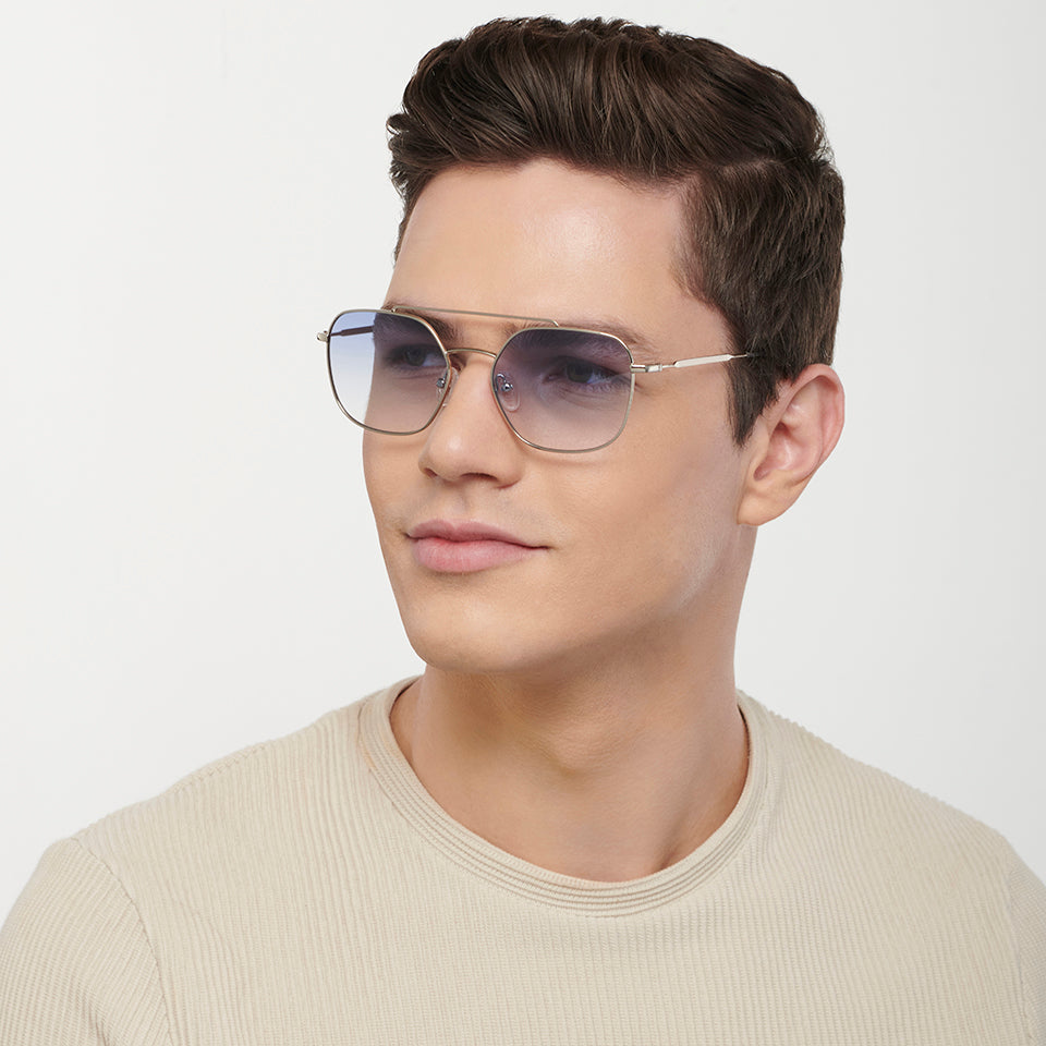 Sunglasses For Men-Frame Hexagonal--SG