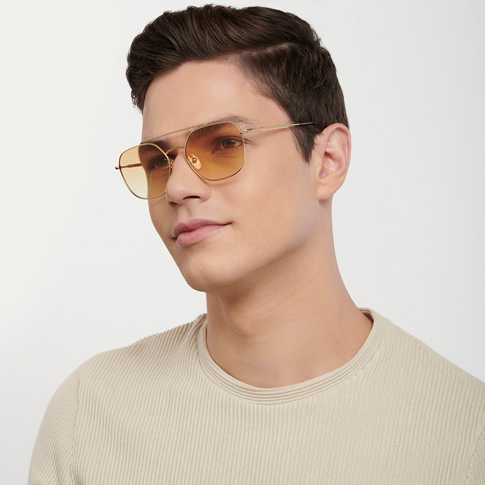 Sunglasses For Men-Frame Hexagonal--SG