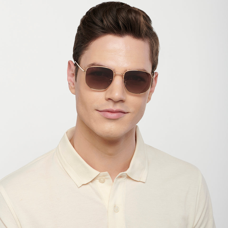 John Jacobs Sunglasses-Frame Hexagonal--SG