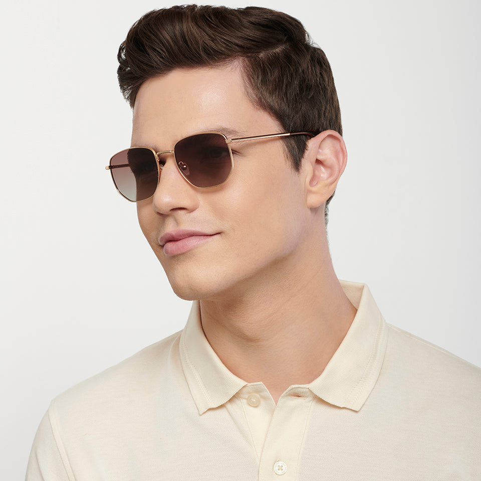 John Jacobs Sunglasses-Frame Hexagonal--SG