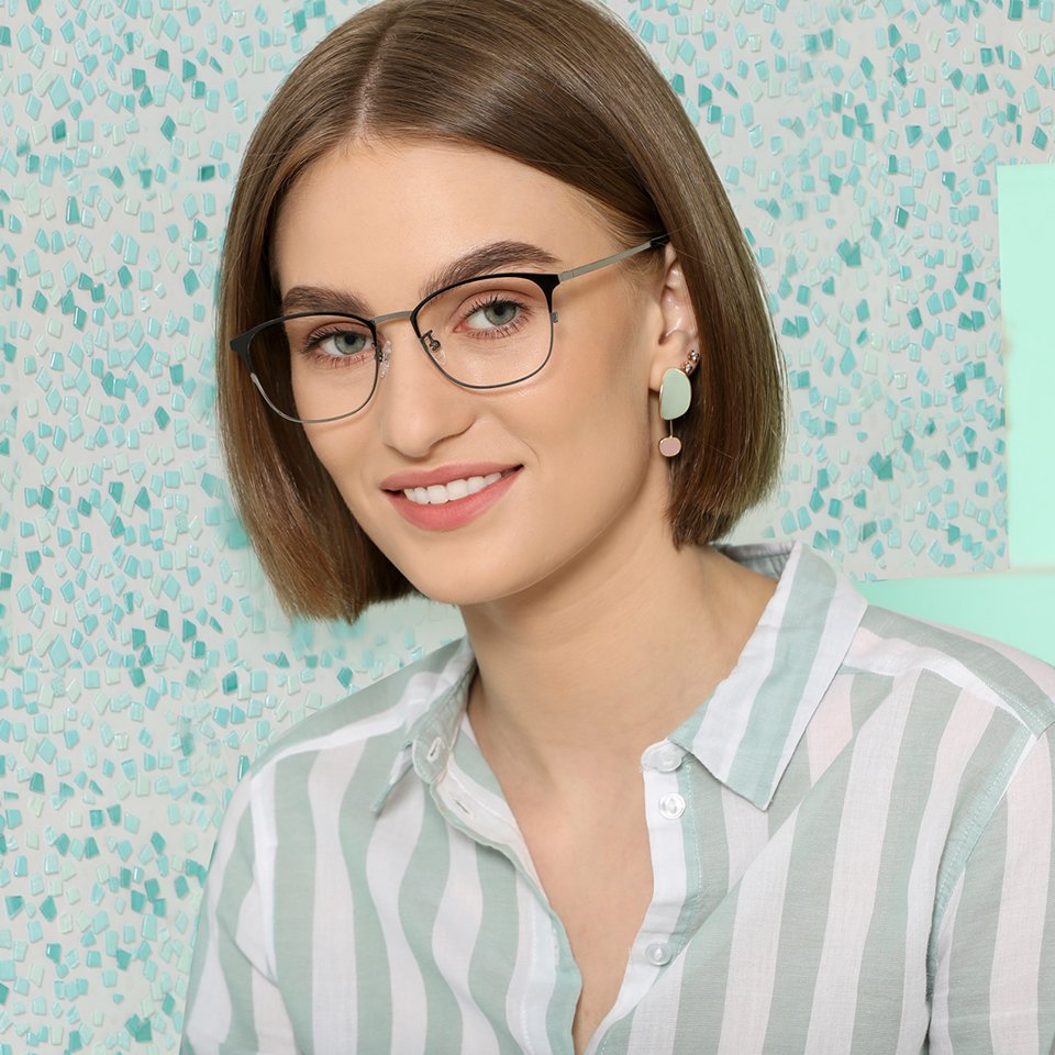 Full Rim Eyeglasses-Frame Square--EG