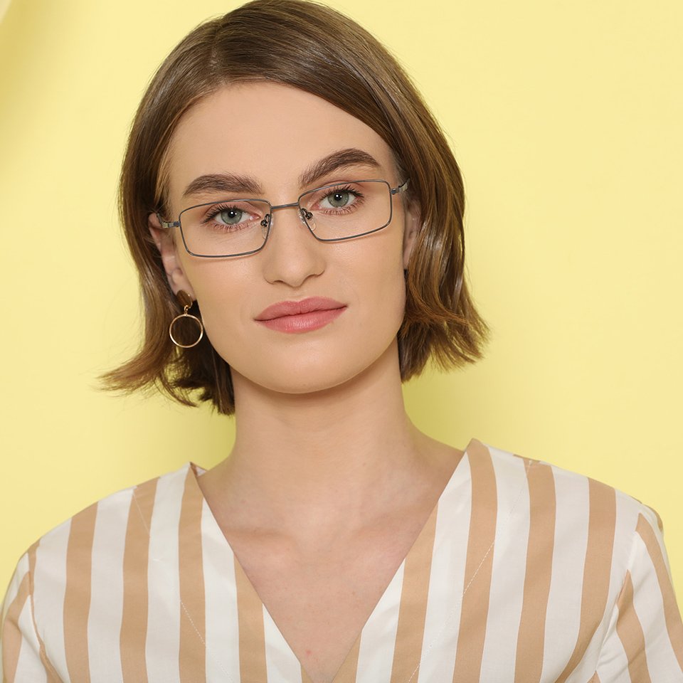 Rectangle Eyeglasses-Frame Rectangle--EG