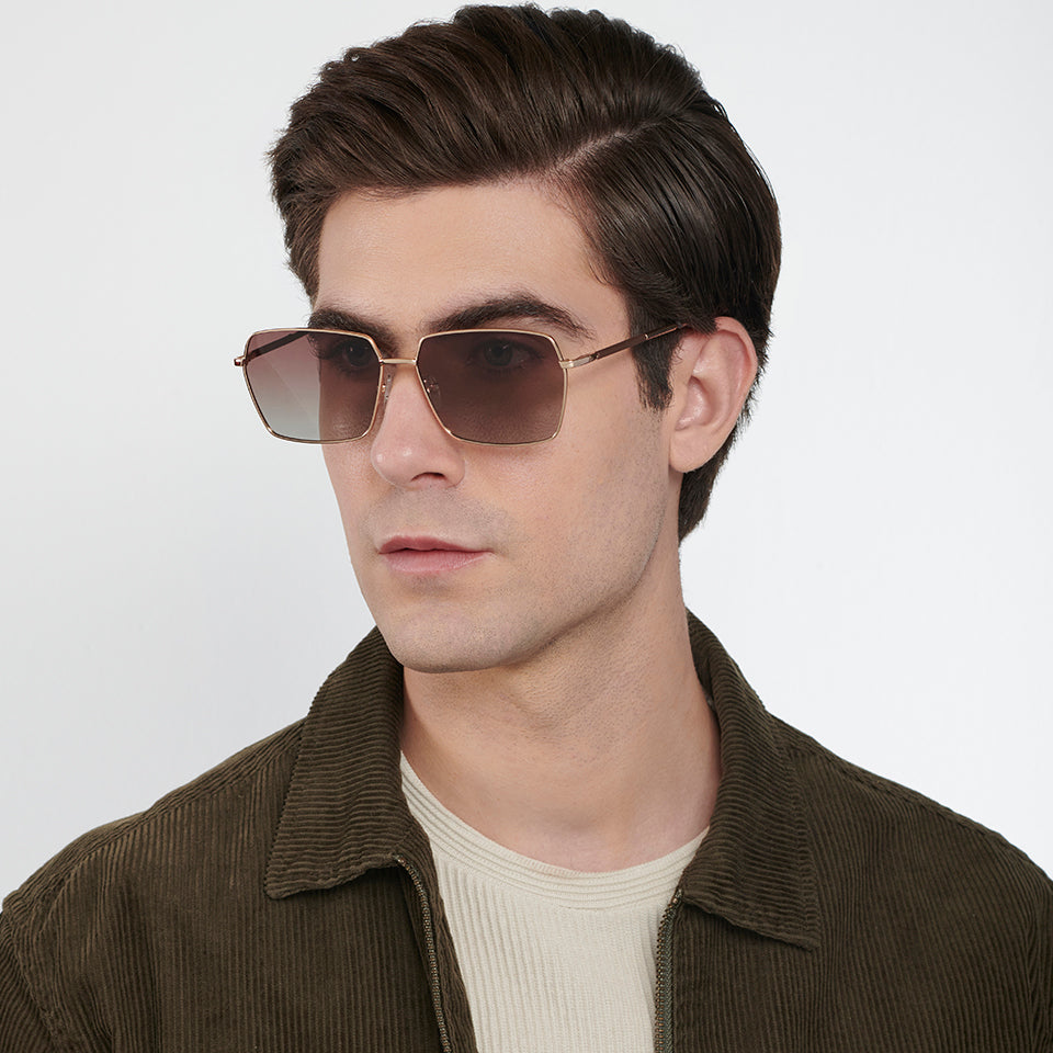 Sunglasses For Men-Frame Hexagonal--SG