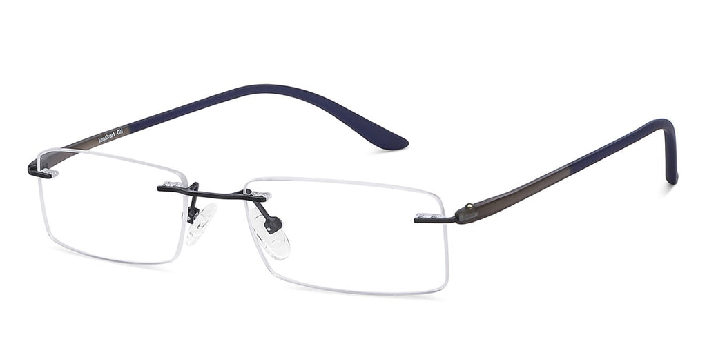Magnetic Clip On Glasses-Frame Rectangle--EG