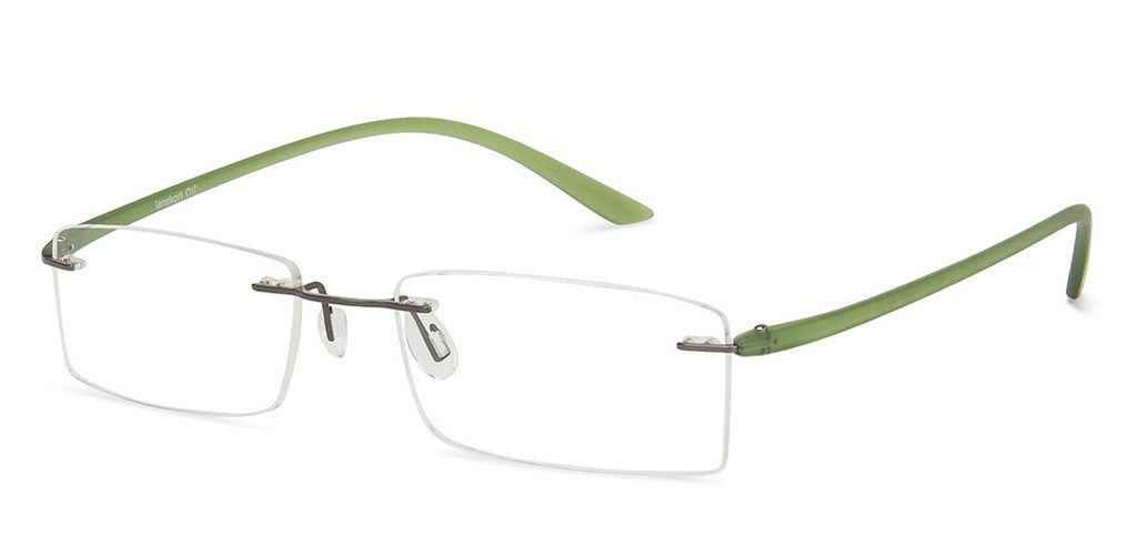 Rimless Eyeglasses-Frame Rectangle--EG