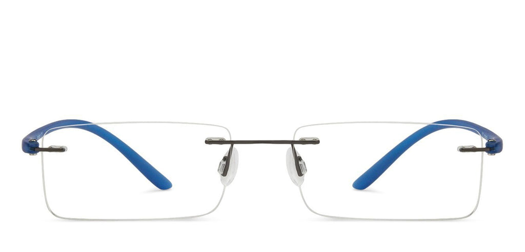 Rimless Eyeglasses-Frame Rectangle--EG
